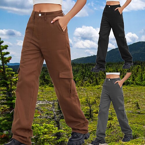 

Dame Militærbukser Turbukser Utendørs Normal Myggvern Pustende Myk Hurtigtørkende Bunner Elastisk midje Svart Militærgrønn Bomull Fisking Camping / fotturer / grotting Reise S M L XL XXL