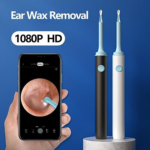 

Eliminación de cerumen, limpiador de cerumen a prueba de agua con cámara, 6 luces LED, kit de limpieza de oídos wifi, otoscopio con luz, para, iphone, ipad, teléfono inteligente Android