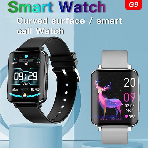 

NORTH EDGE G9 Smartwatch 1.83 Zoll Smartwatch Fitnessuhr Bluetooth Schrittzähler Anruferinnerung Schlaf-Tracker Kompatibel mit Android iOS Damen Herren Freisprechanlage Nachrichterinnerung Kamera