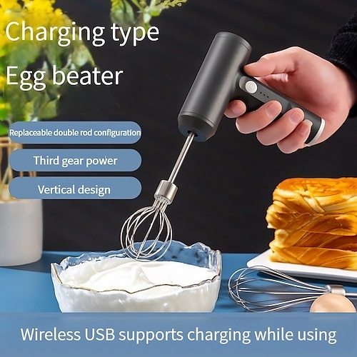 Fouet à crème électrique portable, mélangeur à main sans fil USB