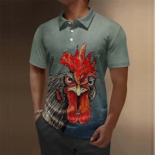 

Per uomo Polo con bottoni POLO Camicia da golf Golf Stampe astratte Turchia Collo ripiegabile Verde Esterno Strada Maniche corte Stampa Abbigliamento Sportivo Di tendenza Streetwear Originale