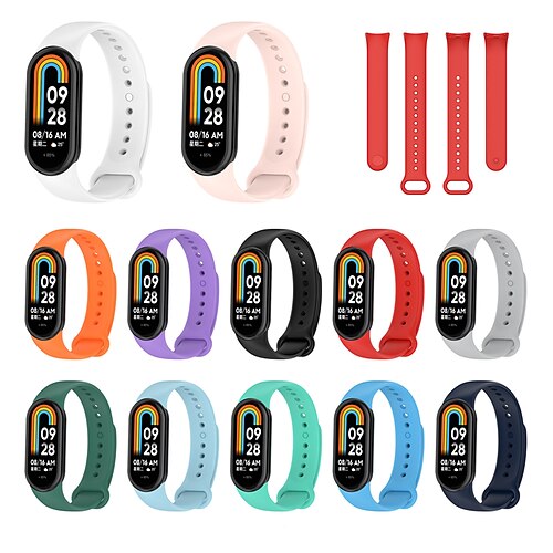 

Pulseira de Smartwatch Compatível com Xiaomi Mi Band 8 Relógio inteligente Alça Libertação Rápida Pulseira Esportiva Substituição Pulseira