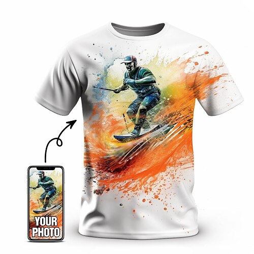 

Camiseta personalizada para hombre, diseña tus propias camisetas personalizadas, camiseta con estampado completo, regalos personalizados