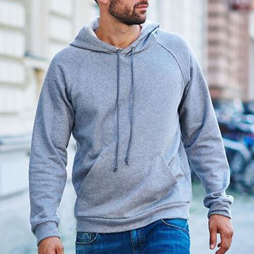 

Homme Sweat à capuche Sweat à capuche zippé Veste Capuche Gris Capuche Plein Sport Loisir du quotidien Des sports basique Décontractées Automne hiver Vêtement Tenue Pulls Capuche Pulls molletonnés