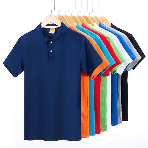 

Herre Dame POLO Trøje Kortærmet Firkantet hals T-shirt Udendørs Ultra Lys (Ul) Åndbart Svedreducerende Bekvem POLY Sort Hvid Rød Fiskeri Klatring Strand
