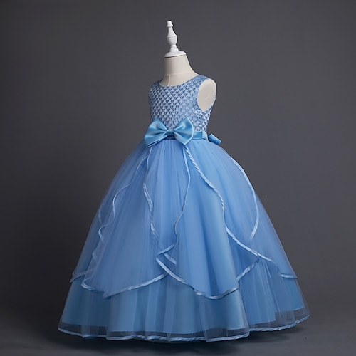 

Bambino Da ragazza Vestito da festa Farfalla Vestito Abito da battesimo Girocollo Senza maniche Dolce Vestito 4-13 anni Estate Rosa Azzurro cielo