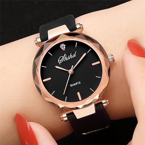 

Mujer Relojes de cuarzo minimalista Reloj Casual Reloj de Muñeca Analógico IMPERMEABLE Correa De Cuero Reloj