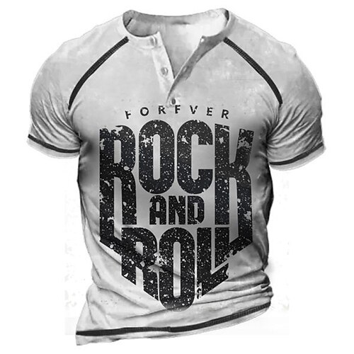 

Per uomo Camicia Henley Maglietta Raglan Pop art Color Block Alfabetico Henley Abbigliamento Stampa 3D Esterno Giornaliero Manica corta Collage Bottone giù Di tendenza Originale Comodo