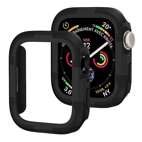 

Watch Case Compatible with Apple Watch Series 8 7 41mm 45mm / Series 6 5 4 SE 40mm 44mm / Ultra 49mm Scratch Resistant Bumper Full Cover All Around Protective TPU / PC Watch Cover