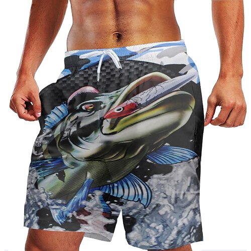 

Herre Badeshorts Surf shorts Badedragt Snørelukning Med lommer Svømning Surfing Strand Vandsport Trykt Sommer Forår