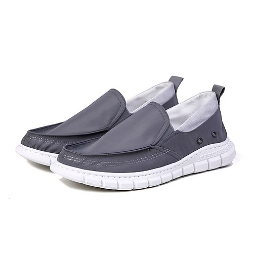 

Per uomo Mocassini e Slip-Ons Giornaliero Tessuto Traspirante Nero Grigio Estate Primavera