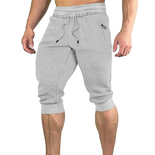 

Herre Atletiske shorts Sved shorts Capri bukser Lomme Snørelukning Vanlig Komfort Åndbart udendørs Daglig I-byen-tøj Bomuldsblanding Mode Gade Militærgrøn Grøn