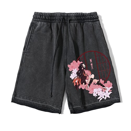 

Tueur de démons Kamado Nezuko Agatsuma Zenitsu Kamado Tanjiro Shorts Short de plage Animé Art graphique Style de rue Short Pour Homme Femme Unisexe Adulte Estampage à chaud 100% Coton Casual Quotidien