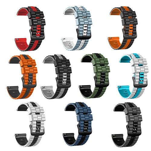 

Correa de Smartwatch para Garmin Forerunner 255 Música Vivoactive 4 Venu 2 Silicona suave Reloj inteligente Correa Liberación rápida 22 mm Correa Deportiva Reemplazo Pulsera