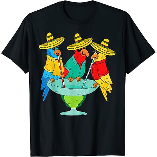 

mexican tee cinco de mayo fiesta t-shirt print street style t-shirt für männer frauen unisex erwachsene heißprägung 100 % baumwolle lässig täglich