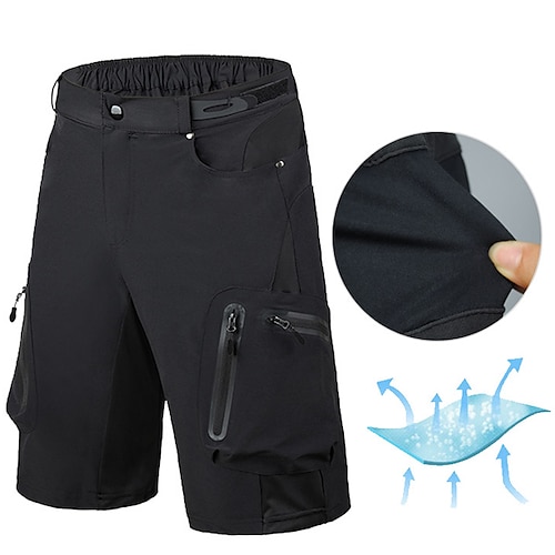 

Herre Cargoshorts Turshorts Utendørs Ripstop Pustende Lettvekt Hurtigtørkende Shorts Bunner Elastisk midje Svart Militærgrønn Fisking Klatring Strand M L XL XXL XXXL