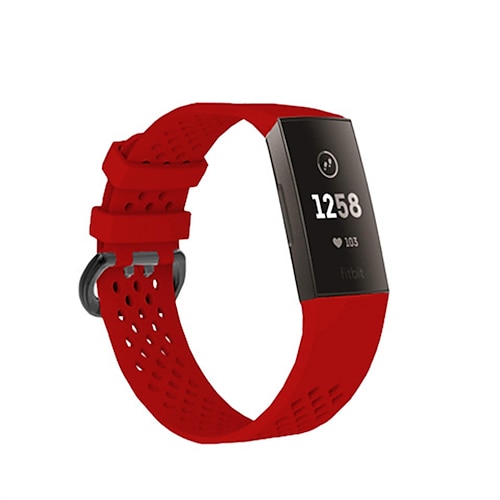 

Pulseira de Smartwatch Compatível com Fitbit Charge 4 / Charge 3 / Charge 3 SE Silicone Relógio inteligente Alça Impermeável Ajustável Mulheres Homens Pulseira Esportiva Substituição Pulseira