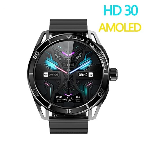 

hd30 smartwatch 1,43 zoll smartwatch fitness laufuhr bluetooth schrittzähler anruferinnerung schlaftracker kompatibel mit android ios herren freisprechanrufe nachrichtenerinnerung ip68 46mm