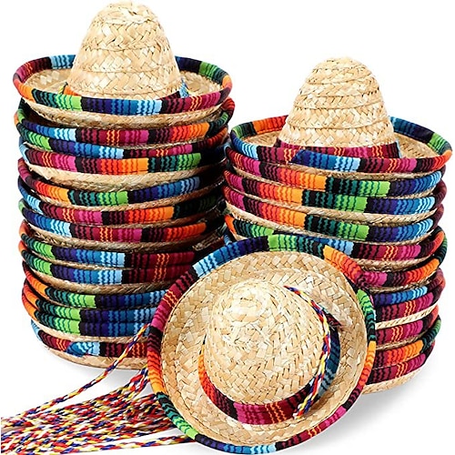 

messicano Cappelli Stile Carnevale di Venezia Per bambini Per adulto Per uomo Festa / Serata Cosplay Festa / Serata Carnevale Halloween Carnevale Mascherata Feste / vacanze Altro Materiale Arcobaleno