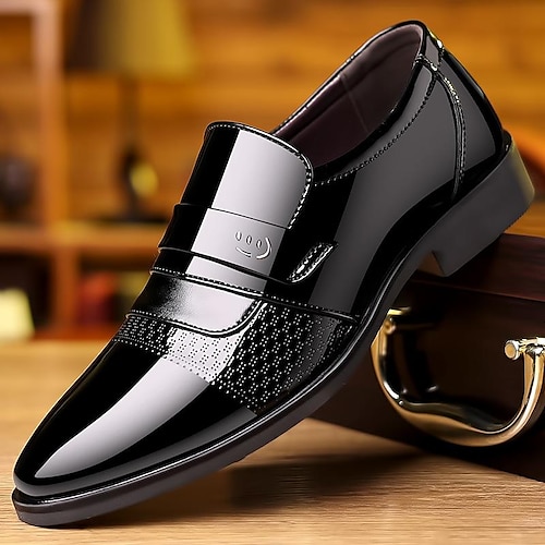 

Homens Mocassins e Slip-Ons Tamanhos Grandes Mocassins de couro Negócio Casual Formais Ao ar livre Diário Caminhada Microfibra Respirável Preto Vermelho Verão Primavera