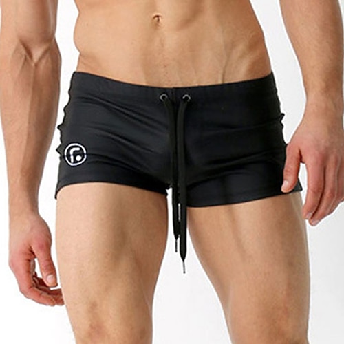 

Herren Bademode Badehose Schwimmshorts Boxer-Badeshorts Shorts Kurze Hosen Glatt Komfort Atmungsaktiv Outdoor Täglich Ausgehen Sport Hawaiianisch Schwarz Dunkelblau