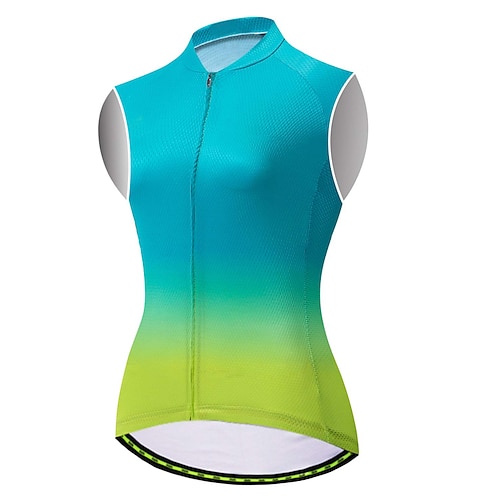 

21Grams Mujer Chaleco de Ciclismo Maillot de Ciclismo Sin Mangas Bicicleta Chalecos Camiseta con 3 bolsillos traseros MTB Bicicleta Montaña Ciclismo Carretera Transpirable Dispersor de humedad Secado