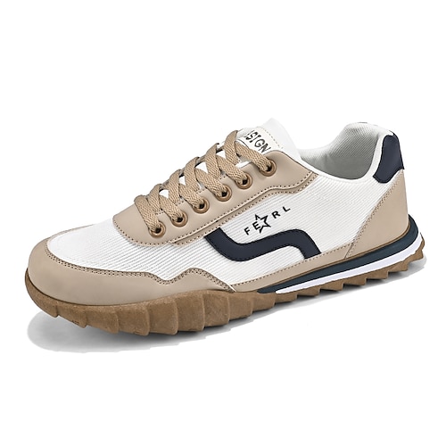 

Per uomo Scarpe da ginnastica Look sportivo Informale Sportivo Footing PU Traspirante Beige Nero / verde Azzurro chiaro Autunno