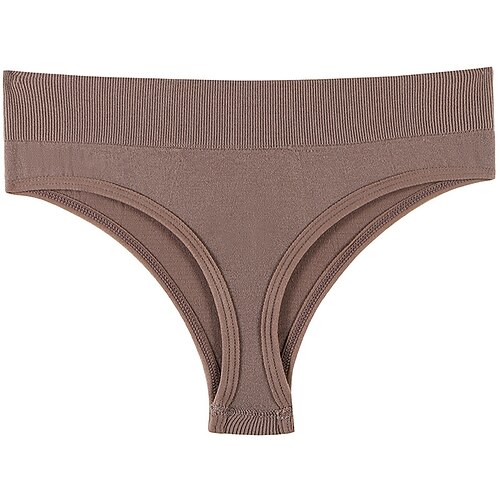 

Dame Sexy undertøy Trusser Ren farge Sexy Uniformer Kjærester Komfort Hjem Daglig Seng Nylon Pustende Sommer Vår Rosa Kamel