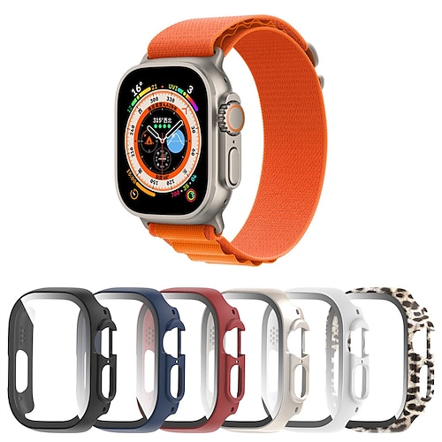

Anello Alpino Compatibile con Cinturino dell'Apple Watch 38mm 40mm 41mm 42mm 44mm 45mm 49mm con caso Leopardo Resistente agli urti Silicone morbido Cinturino di ricambio per iwatch Series Ultra 8 7 6