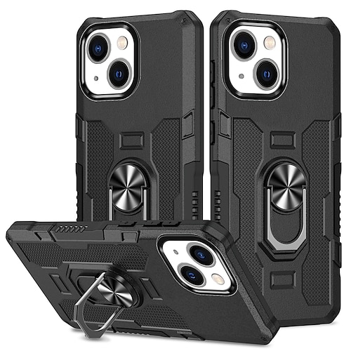 

teléfono Funda Para Apple Funda Trasera iPhone 14 Pro Max Plus 13 12 11 X XR XS 8 7 Marco Antigolpes Soporte para Anillo Protección de grado militar Diseño Geométrico Armadura TPU ordenador personal