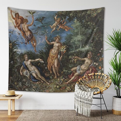 

Medieval Painting Wall Tapestry Victoria Art Decor Blanket Curtain Hanging Home Bedroom Living Room Decoration