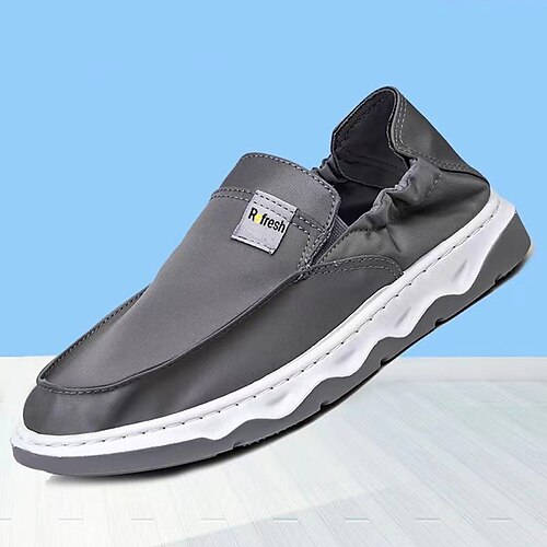 

Per uomo Mocassini e Slip-Ons Giornaliero Tessuto Traspirante Nero Grigio Estate Primavera