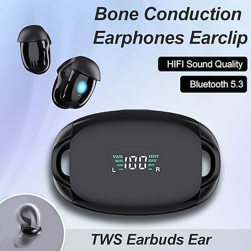 

YYK-Q96 Écouteurs sans fil TWS Casques oreillette bluetooth 耳夹 Bluetooth 5.3 Reduction de Bruit Conception Ergonomique Longue durée de vie de la batterie pour Apple Samsung Huawei Xiaomi MI Aptitude