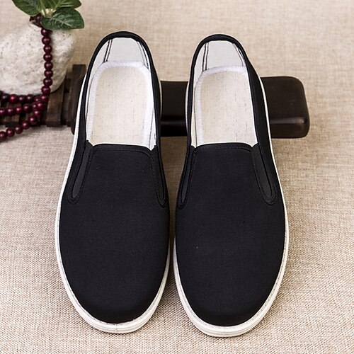 

Per uomo Mocassini e Slip-Ons Giornaliero Tessuto Traspirante Nero Estate Primavera