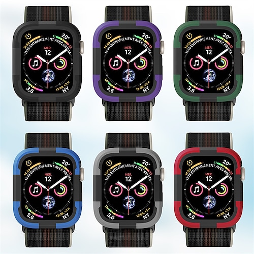 

Guarda caso Compatibile con Apple Watch Series 8 7 41mm 45mm / Series 6 5 4 SE 40mm 44mm / Ultra 49mm Resistente ai graffi Anti-polvere HD chiaro PC rigido Guarda Copertina