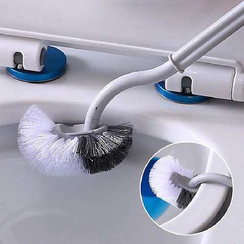 

Bend Long Handle Toilet Brush Bathroom Toilet Brush S-shaped Elbow Dead Corner Brush Soft Hair Cleaning Brush Toilet Brush