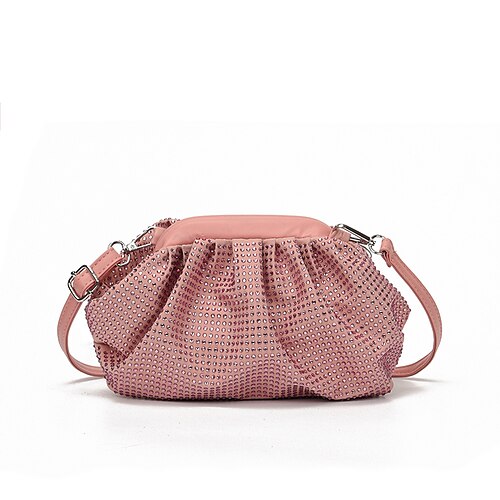 

Per donna Borsa a tracolla Evening Bag Sintetico Giornaliero Lustrini Leggero Argento Nero Bianco