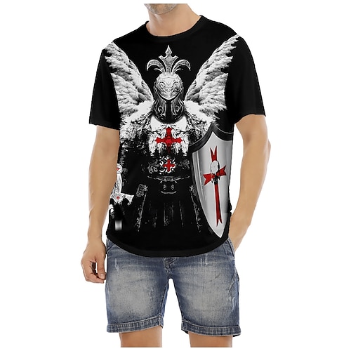 

L'ultimo templare crociato Cavalieri Templari Crociato Maglietta Cartone animato Manga Manga Grafica Maglietta Per Per uomo Per donna Unisex Per adulto Stampa 3D 100% poliestere Casual / quotidiano