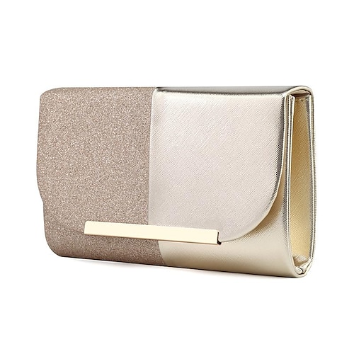 

Dame Evening Bag Sateng Fest Daglig Holdbar Gull