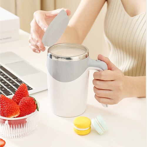 Electric Magnetic Stirring Coffee Mug, Electric Mixing Mug, Automatic Funny Self  Mixing Cup, Stainless Steel Travel Cup For Chocolate, Milk, Tea, Office,  Home, Kitchen