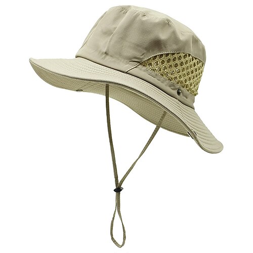 

Per uomo Cappelli da pescatore Cappello da sole Cappello da pescatore Cappello Boonie Cappello da escursione Verde militare Beige Poliestere Viaggi Stile da spiaggia Esterno Da mare Liscio Protezione