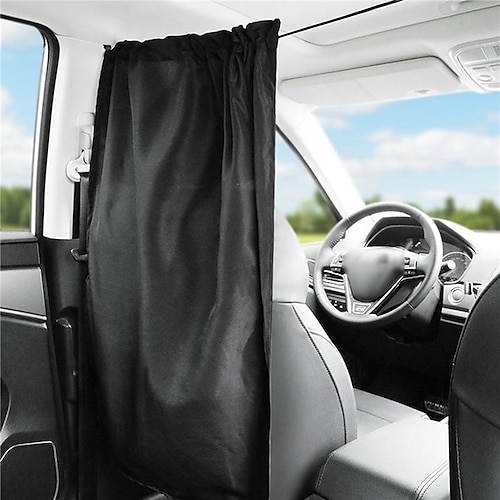 

1Pcs Car Isolation Curtain Partition Protection Curtain Commercial Vehicle Air Conditioning Sun Shade Privacy Curtain