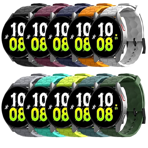 

Smart Watch Band for Samsung Galaxy Watch 5 Pro 45mm 4 Classic 42mm 46mm 3 41mm Active 2 40mm 44mm Gear Sport S3 Frontier S2 2 Neo Live Huawei Watch GT 2 Pro Silicone Smartwatch Strap Adjustable