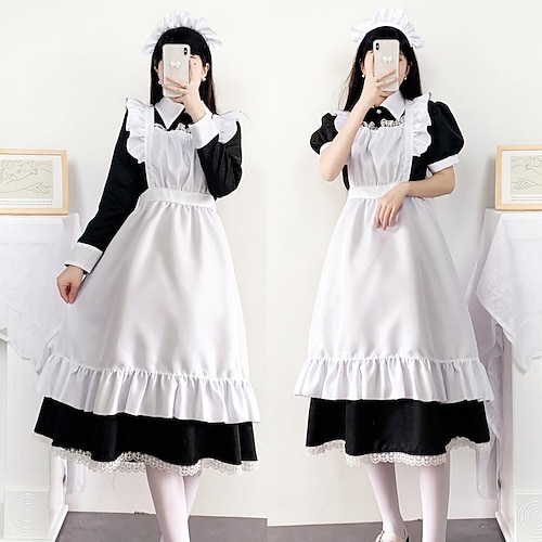 

Inspiriert von Cosplay Dienstmädchenuniform Anime Cosplay Kostüme Japanisch Maskerade Cosplay-Anzüge Kostüm Für Damen