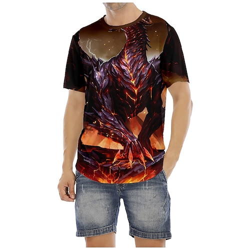 

Dungeons & Dragons Gragon Maglietta Cartone animato Manga Manga Grafica Maglietta Per Per uomo Per donna Unisex Per adulto Stampa 3D 100% poliestere Casual / quotidiano