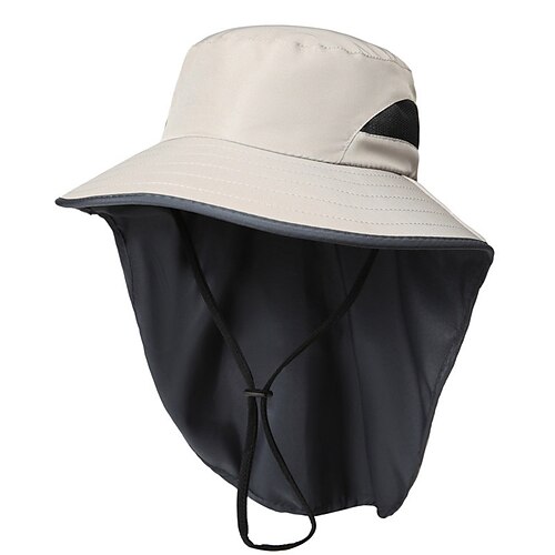 

Men's Bucket Hat Sun Hat Fishing Hat Boonie hat Light Grey Army Green Polyester Travel Beach Outdoor Vacation Plain UV Sun Protection Sunscreen