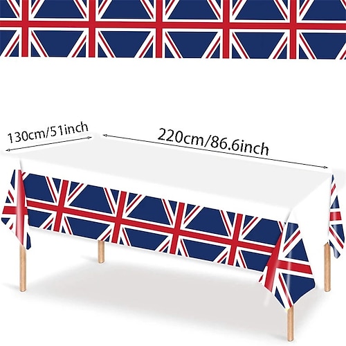 

uk mizi flagg engangs duk klassisk uk flagg fest dekorasjon bordduk utendørs piknik duk