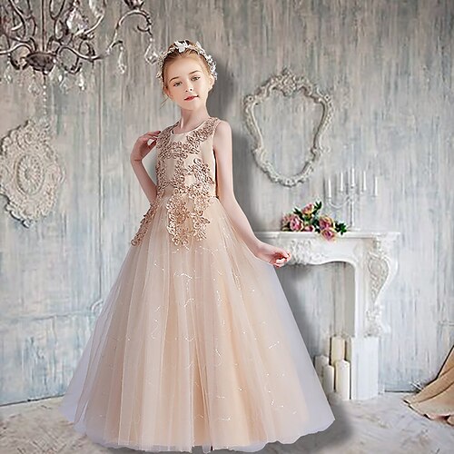 

Bambino Da ragazza Vestito da festa Tinta unica Vestito da festa Maxi Vestito Prestazioni Girocollo Senza maniche Da principessa Vestito 4-13 anni Estate Nero Bianco Rosa