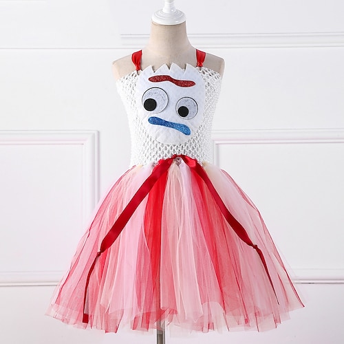 

Historia del juguete Cosplay Vestidos Disfraz de fiesta temática Chica Cosplay de película Casual Fiesta de disfraces Rojo Azul Verde Vestido Día del Niño Mascarada Organdí
