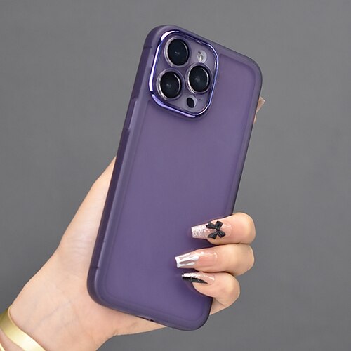 

Phone Case For Apple Silicone Case Ultra Thin Case iPhone 14 Pro Max Plus 13 12 11 Mini X XR XS 8 7 and Screen Protector Ultra-thin Anti-Scratch Cool TPU Silicone